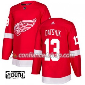 Adidas Maillot de Hockey Detroit Red Wings Pavel Datsyuk 13 2017-2018 Rouge Authentic - Enfant